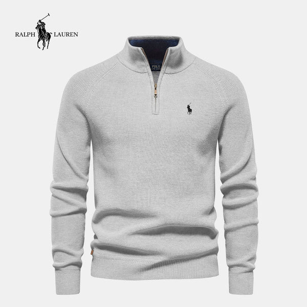 RL™ - Maglione lavorato a maglia con mezza zip