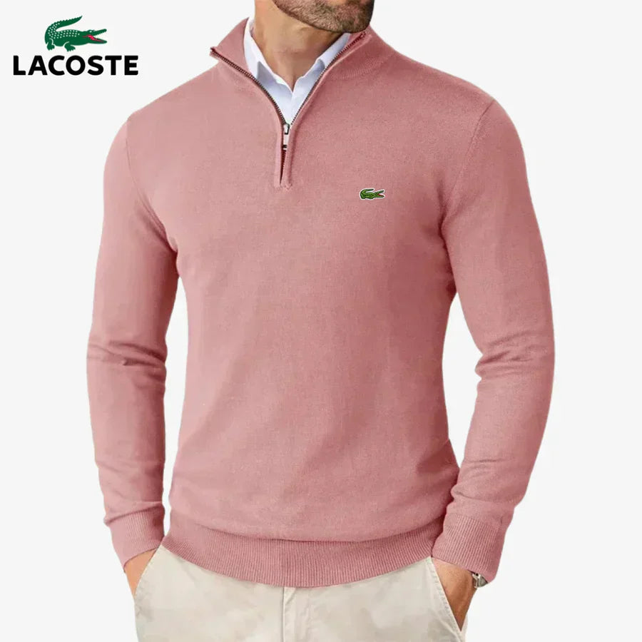 LC™ - Maglione da uomo con mezza zip