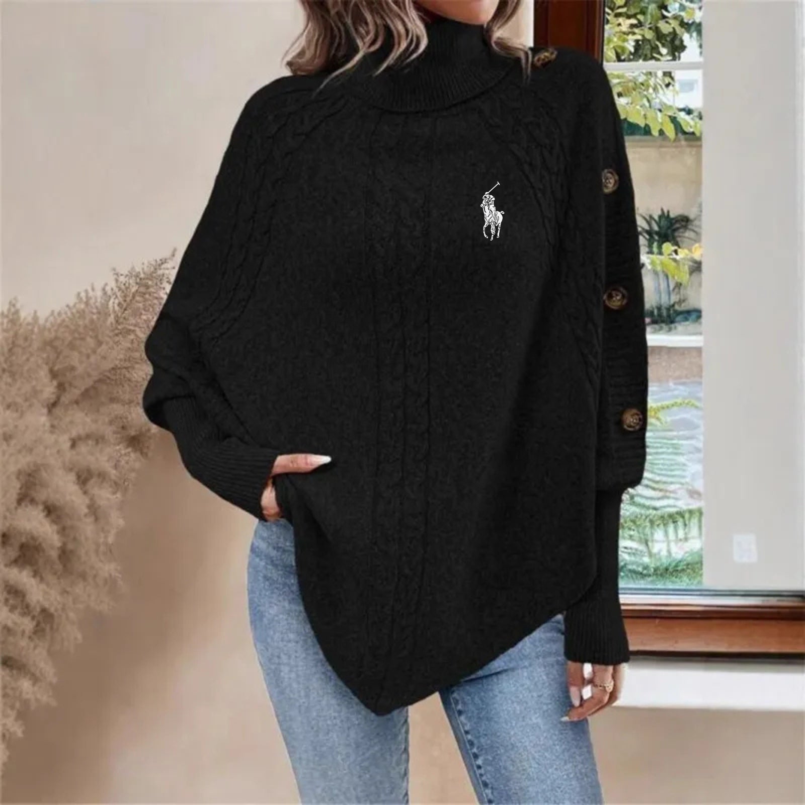 RaIph Iauren™ | Maglione a collo alto con bottoni
